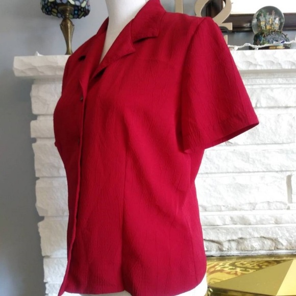 Briggs Petite - Button Down Blouse Size Small - Picture 2 of 7